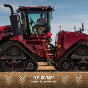 foto 660HP pásový kloubový traktor CASE Quadtrac